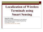Localization of Wireless Terminals using Smart Sensing