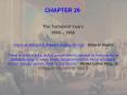 The Turbulent Years PowerPoint PPT Presentation