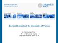 Doctoral Schools at the University of Vienna PowerPoint PPT Presentation