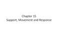 Chapter 15 Support, Movement and Response PowerPoint PPT Presentation