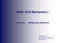 ENGI 1313 Mechanics I PowerPoint PPT Presentation
