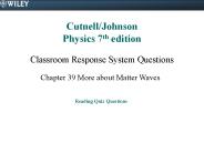 Cutnell/Johnson Physics 7th edition