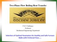 Two-Phase Flow Boiling Heat Transfer