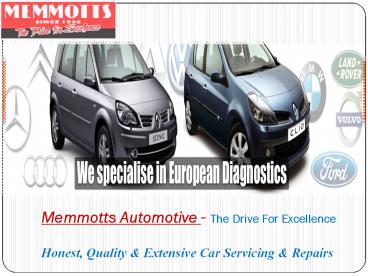 ​BMW Service in Brisbane by Memmotts Automotive