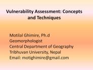 Vulnerability Assessment: Concepts and Techniques