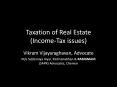 Taxation of Real Estate (Income-Tax issues) PowerPoint PPT Presentation