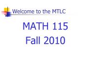Welcome to the MTLC