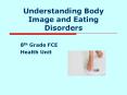 Understanding Body Image and Eating Disorders PowerPoint PPT Presentation