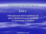 SEJARAH TINGKATAN 3 BAB 6