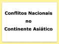 Conflitos Nacionais PowerPoint PPT Presentation
