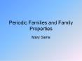Periodic Families and Family Properties PowerPoint PPT Presentation