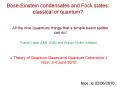 Bose-Einstein condensates and Fock states: classical or quantum? PowerPoint PPT Presentation
