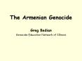 The Armenian Genocide PowerPoint PPT Presentation