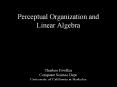 Perceptual Organization and Linear Algebra PowerPoint PPT Presentation