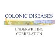 COLONIC DISEASES