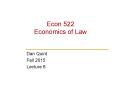 Econ 522 Economics of Law PowerPoint PPT Presentation