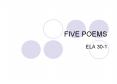 FIVE POEMS PowerPoint PPT Presentation