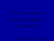 The Early Paleozoic Fauna: