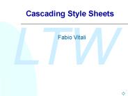 Cascading Style Sheets