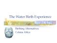 The Water Birth Experience PowerPoint PPT Presentation