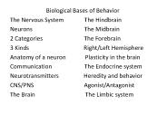 Biological Bases of Behavior