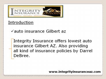 Auto insurance Gilbert AZ
