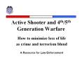 Active Shooter and 4th/5th Generation Warfare PowerPoint PPT Presentation