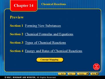 Chemical Reactions