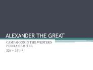 ALEXANDER THE GREAT