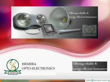 Energy Saving Lighting Solutions in Singapore