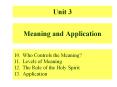 Meaning and Application PowerPoint PPT Presentation