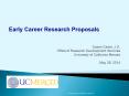 Early Career Research Proposals PowerPoint PPT Presentation