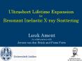 Ultrashort Lifetime Expansion for Resonant Inelastic X-ray Scattering PowerPoint PPT Presentation