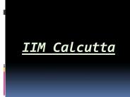 Ankit Jain: IIM Calcutta (An Overview)