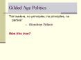 Gilded Age Politics PowerPoint PPT Presentation
