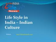 Life Style in India