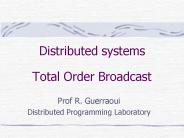 Distributed systems  Total Order Broadcast