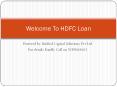 HDFC Loan