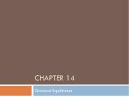Chemical Equilibrium