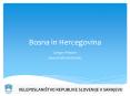 Bosna in Hercegovina PowerPoint PPT Presentation