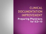 Clinical Documentation Improvement