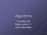 Algorithms