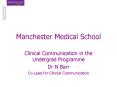 Manchester Medical School PowerPoint PPT Presentation