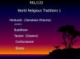 World Religious Traditions 1 PowerPoint PPT Presentation