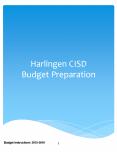 Harlingen CISD Budget Preparation PowerPoint PPT Presentation