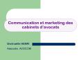 Communication et marketing des cabinets d PowerPoint PPT Presentation