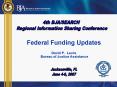 Federal Funding Updates  David P. Lewis Bureau of Justice Assistance PowerPoint PPT Presentation