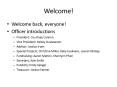 Welcome back, everyone! PowerPoint PPT Presentation