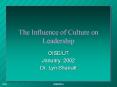 The Influence of Culture on Leadership PowerPoint PPT Presentation