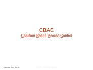 CBAC Coalition-Based Access Control